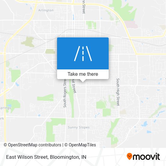 East Wilson Street map