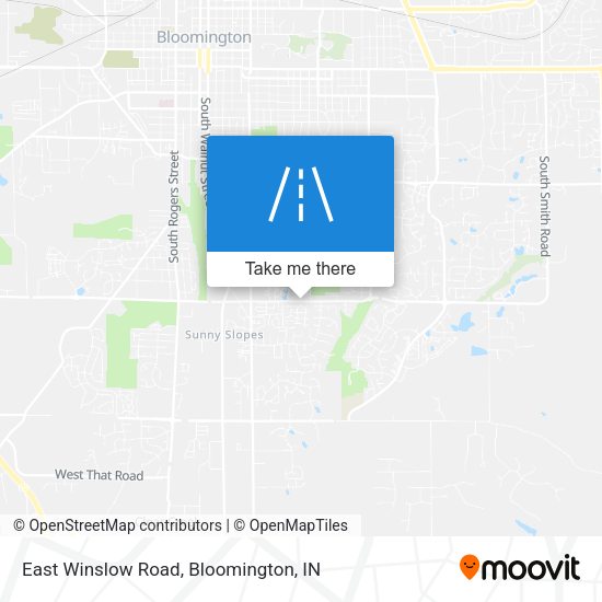 East Winslow Road map