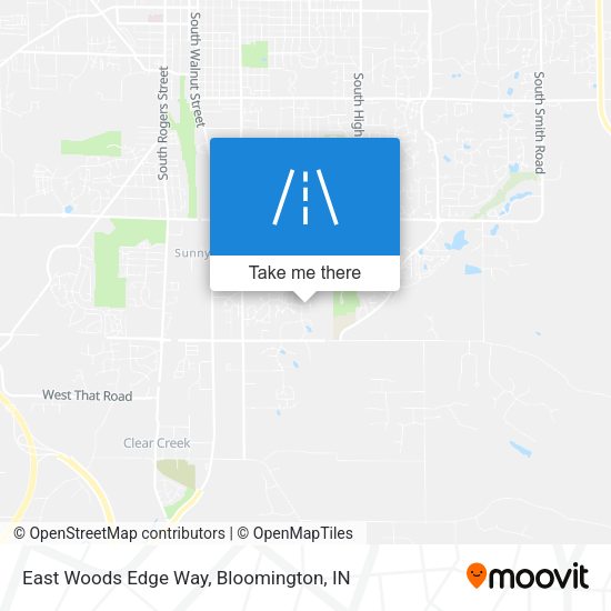 East Woods Edge Way map