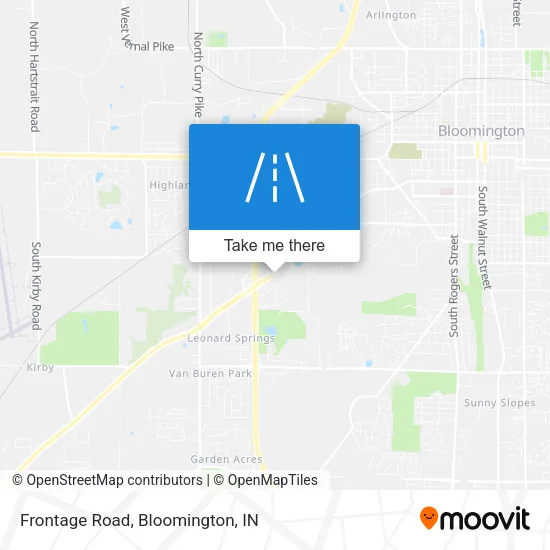Frontage Road map