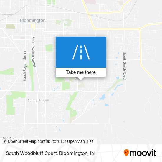 South Woodbluff Court map