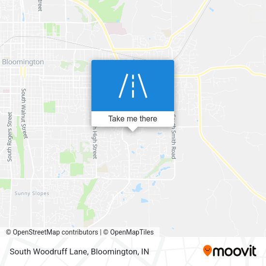 Mapa de South Woodruff Lane