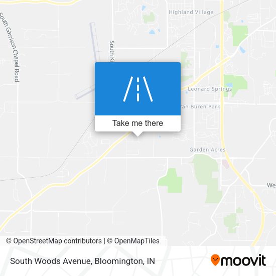 Mapa de South Woods Avenue