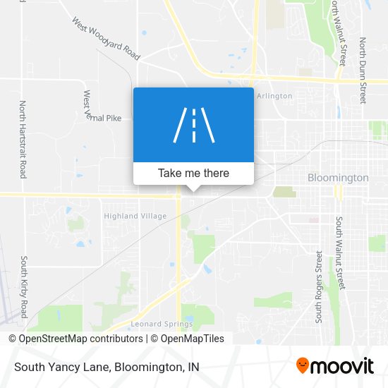 South Yancy Lane map