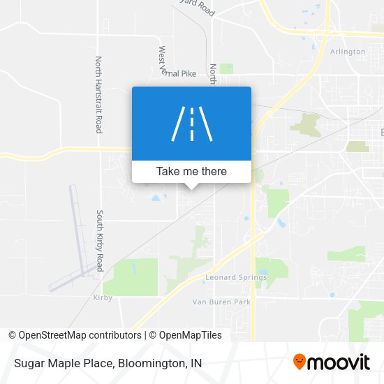 Sugar Maple Place map