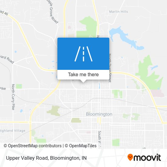 Upper Valley Road map