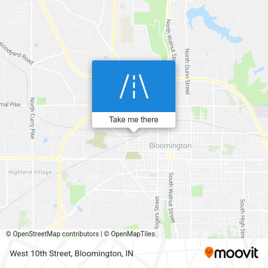 Mapa de West 10th Street