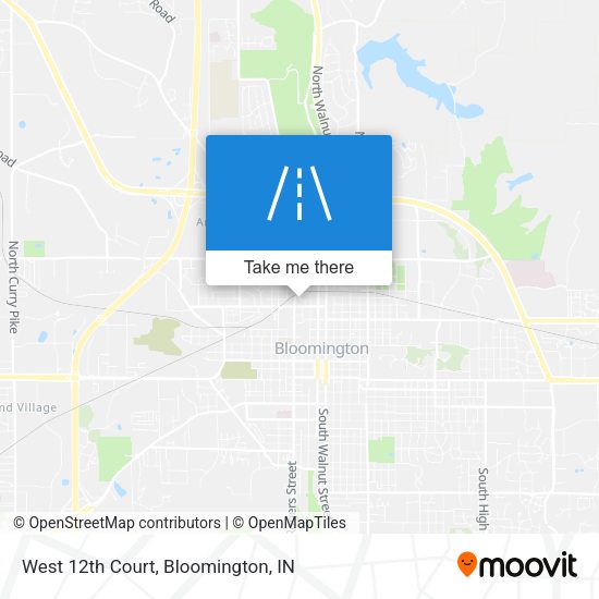 West 12th Court map
