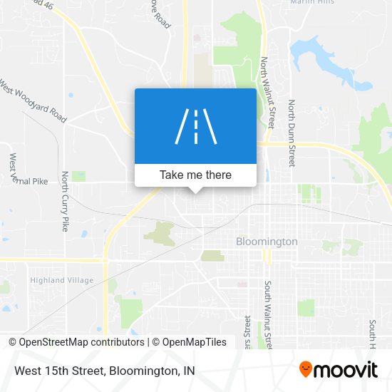 West 15th Street map