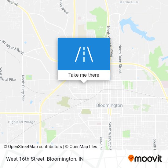 West 16th Street map
