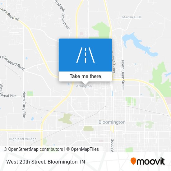 Mapa de West 20th Street