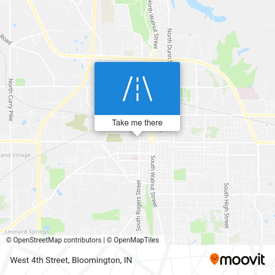 West 4th Street map