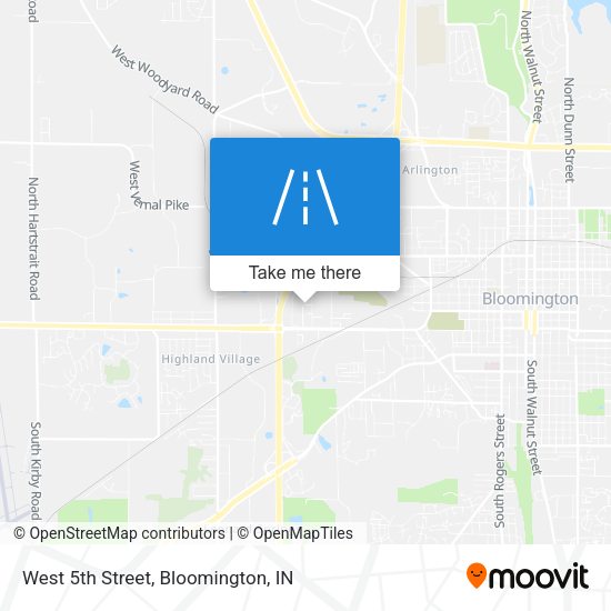 Mapa de West 5th Street