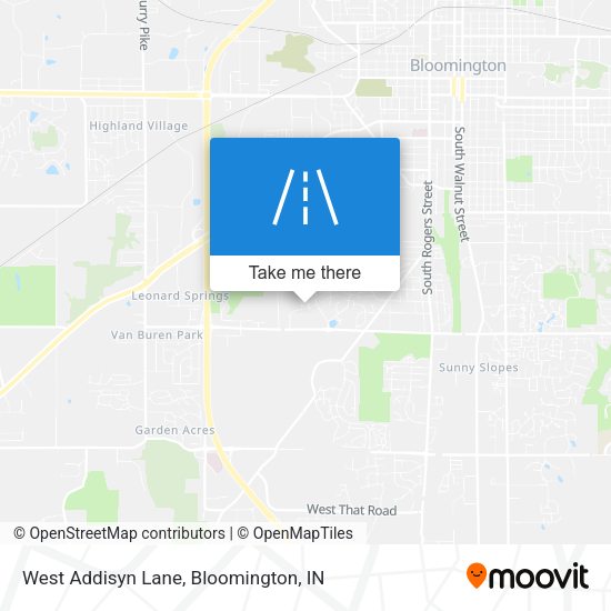 Mapa de West Addisyn Lane
