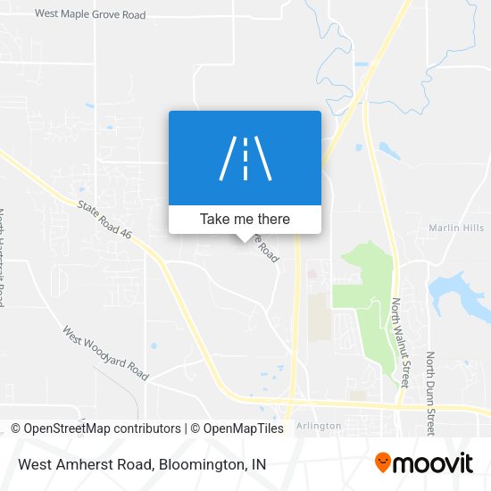 West Amherst Road map