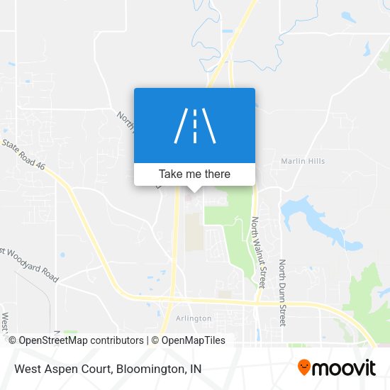 Mapa de West Aspen Court