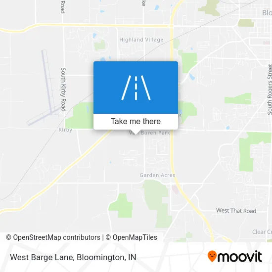 Mapa de West Barge Lane