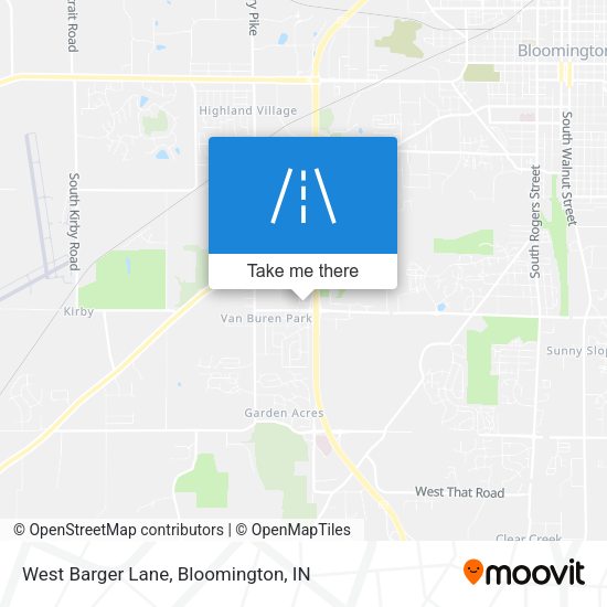 West Barger Lane map