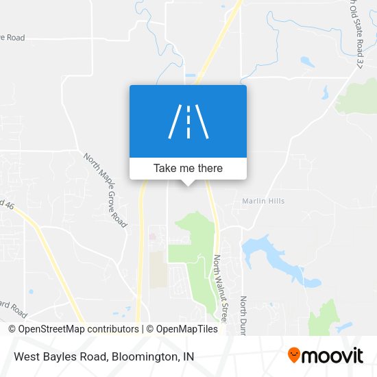 West Bayles Road map