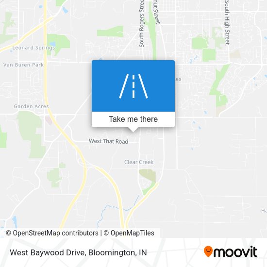 West Baywood Drive map