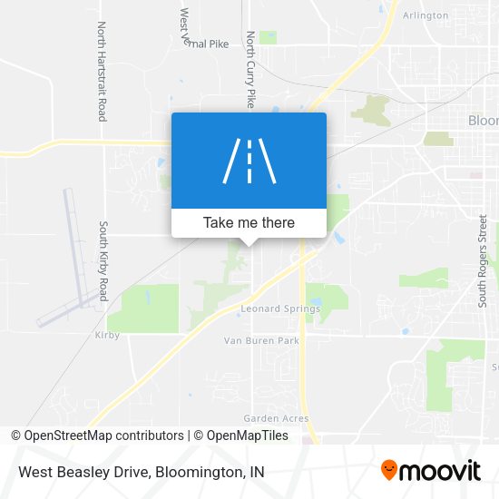 West Beasley Drive map