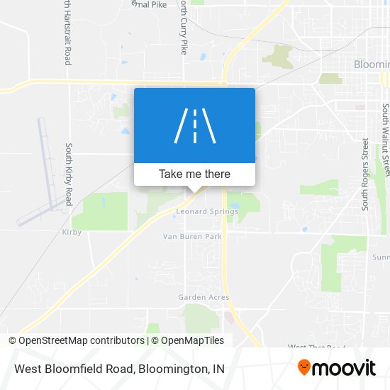 West Bloomfield Road map
