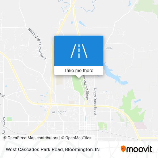 Mapa de West Cascades Park Road