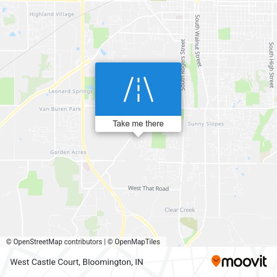 Mapa de West Castle Court
