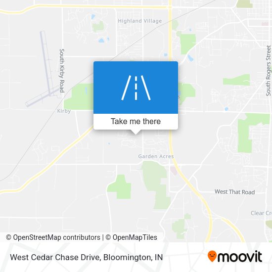 Mapa de West Cedar Chase Drive