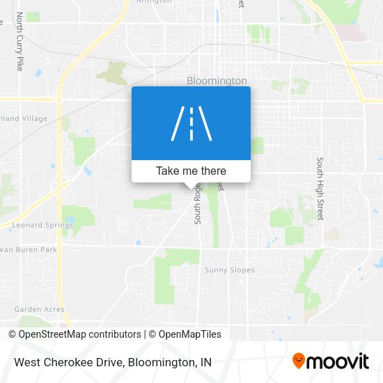 Mapa de West Cherokee Drive