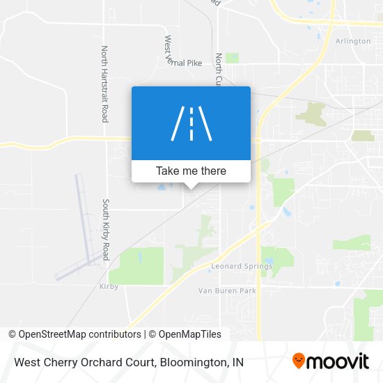 West Cherry Orchard Court map