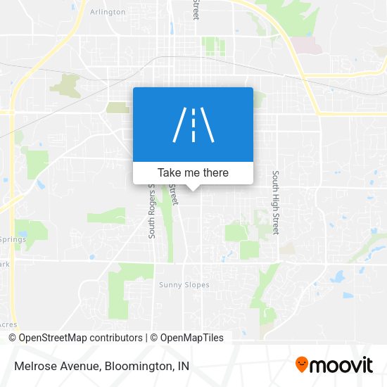 Mapa de Melrose Avenue