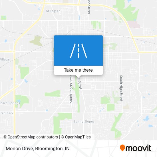 Monon Drive map