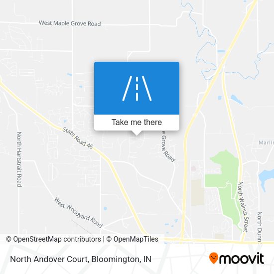 North Andover Court map