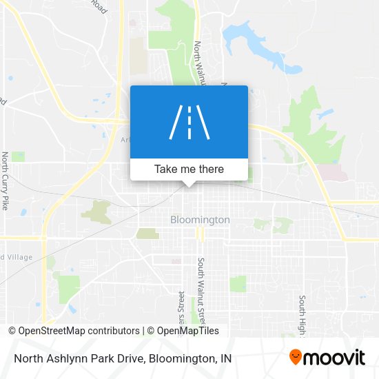 Mapa de North Ashlynn Park Drive
