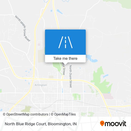 North Blue Ridge Court map