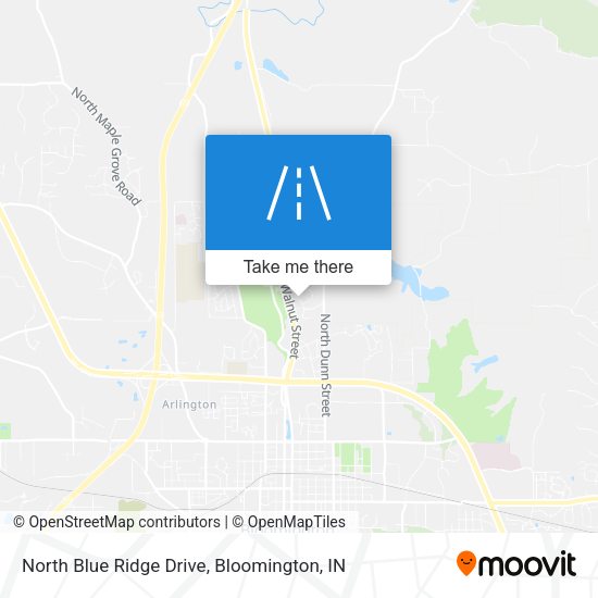 North Blue Ridge Drive map