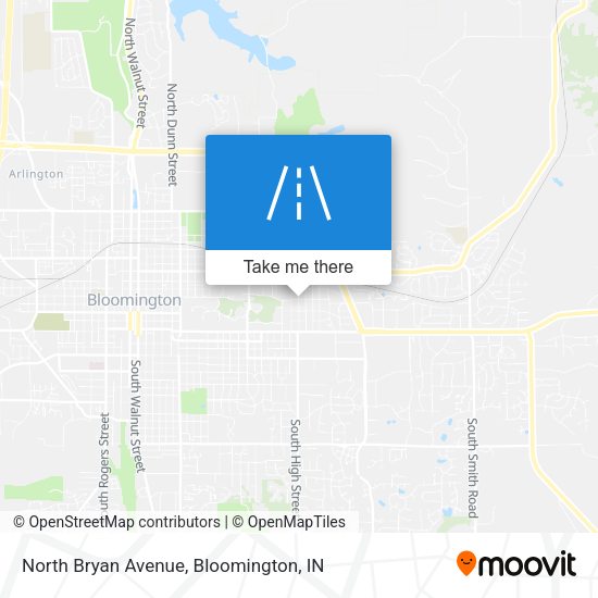 North Bryan Avenue map