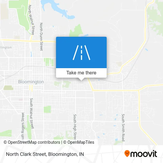 North Clark Street map