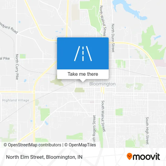 North Elm Street map