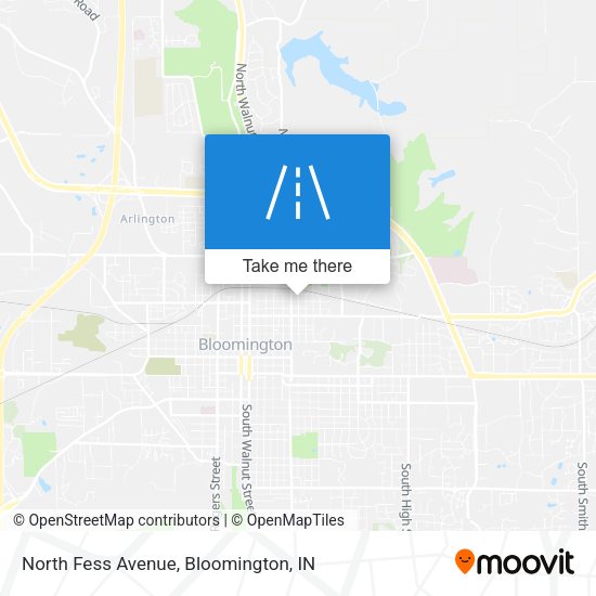 Mapa de North Fess Avenue