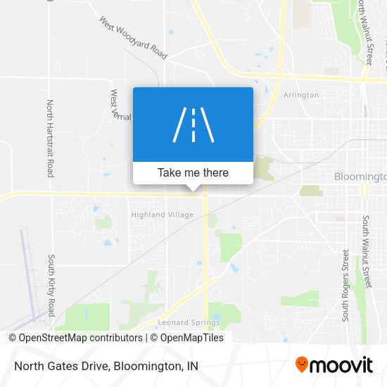 North Gates Drive map