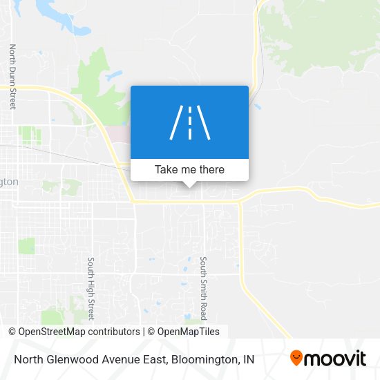 North Glenwood Avenue East map