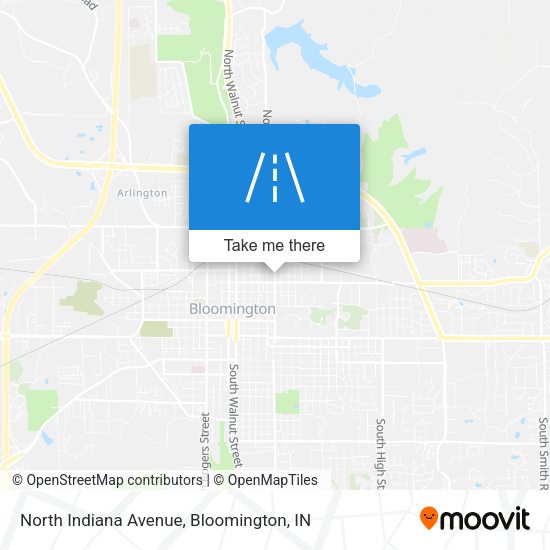 North Indiana Avenue map