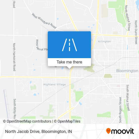 North Jacob Drive map