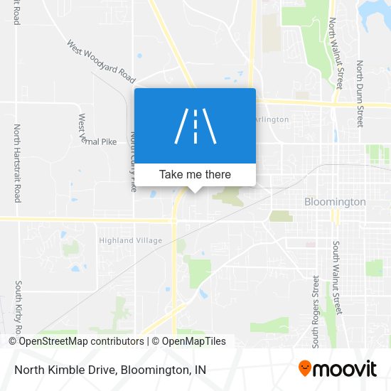 North Kimble Drive map