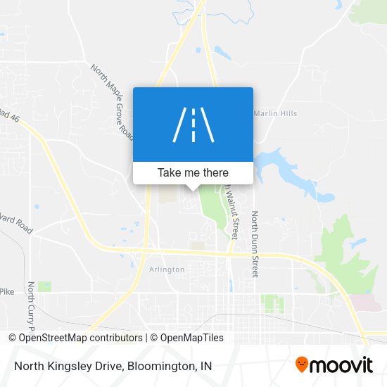 North Kingsley Drive map