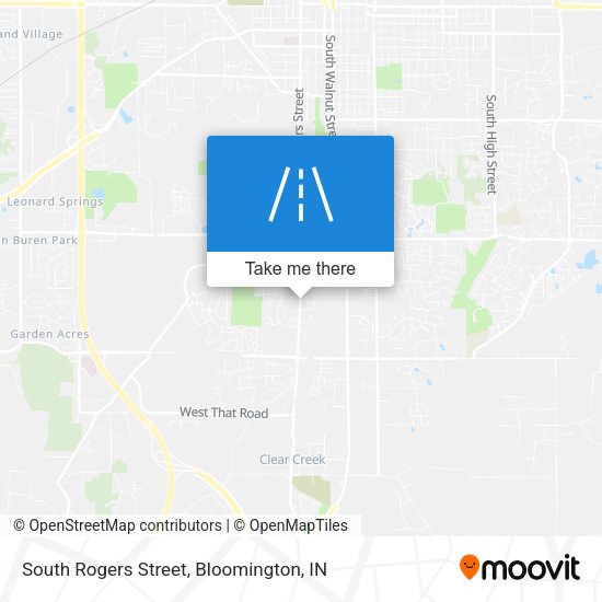 South Rogers Street map