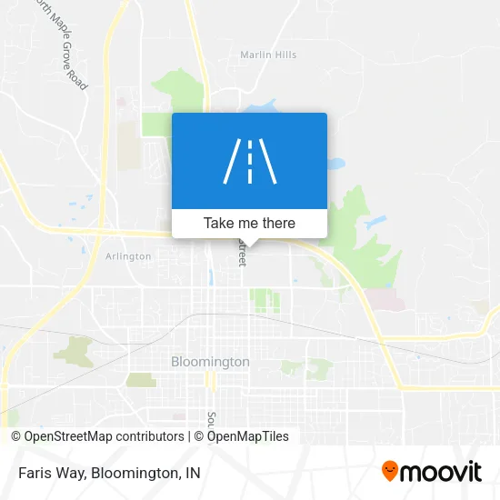 Faris Way map