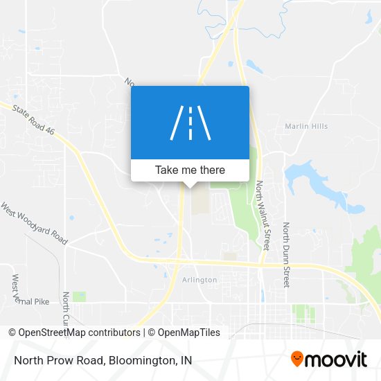 North Prow Road map